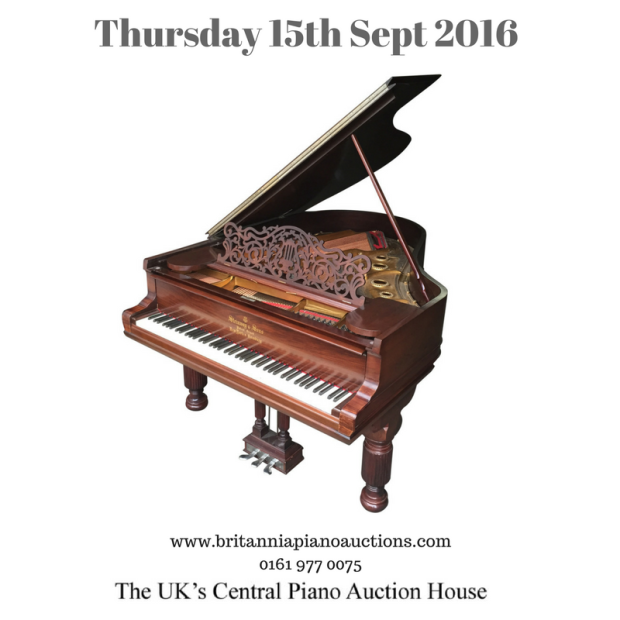 Britannia Piano Auctions Steinway Plain September 2016 auction advert